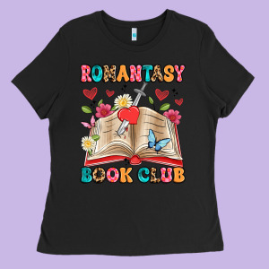 Romantasy Book Club Ladies Tee Designed By Artiststas