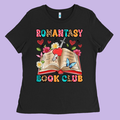 Romantasy Book Club Ladies Tee Designed By Artiststas