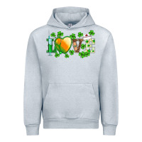 Heather Grey st.patrick's nurse love heart stethoscope Urban Hoodie - BarkalooDesign