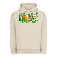 Pigment French Oak st.patrick's nurse love heart stethoscope Urban Hoodie - BarkalooDesign