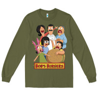 Army Green bobs family portrait Long Sleeve Tee - lanVoArt