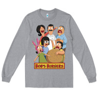 Heather Grey bobs family portrait Long Sleeve Tee - lanVoArt