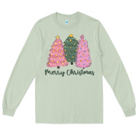 Matcha merry christmas trees Long Sleeve Tee - CowGirlArtShop