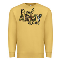 Antique Gold proud Army mom Premium Sweatshirt - CowhideDigitalArt