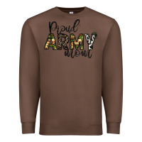 Chestnut proud Army mom Premium Sweatshirt - CowhideDigitalArt