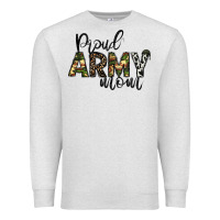 Oatmeal Heather proud Army mom Premium Sweatshirt - CowhideDigitalArt