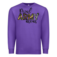 Purple proud Army mom Premium Sweatshirt - CowhideDigitalArt