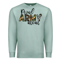 Seafoam proud Army mom Premium Sweatshirt - CowhideDigitalArt