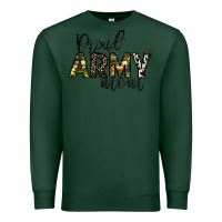 Sports Green proud Army mom Premium Sweatshirt - CowhideDigitalArt