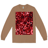 Toasted Coconut red glitter party sequins Long Sleeve Tee - lanVoArt