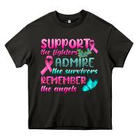 Asphalt Support The Lighters Admire The Survivors Remember The Angels Heavy Core Tee - BundleAndBundleShop