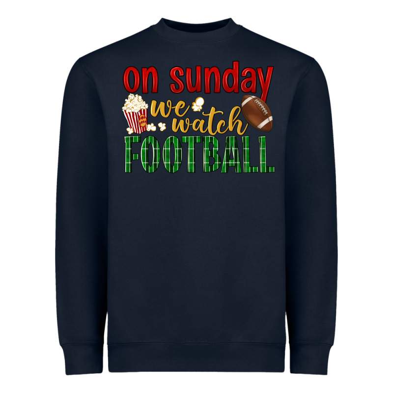 On Sunday We Watch Football Heavyweight Sweatshirt by BundleAndBundleShop | Teevron