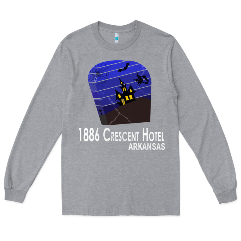 1886 Crescent Hotel Eureka Springs Arkansas Usa Halloween Haunted Bat  Long Sleeve Tee by lanVoArt | Teevron