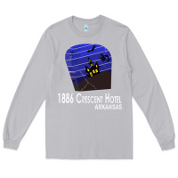 Moon Dust 1886 Crescent Hotel Eureka Springs Arkansas USA Halloween Haunted Bat  Long Sleeve Tee - lanVoArt
