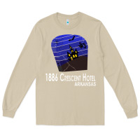 Mushroom 1886 Crescent Hotel Eureka Springs Arkansas USA Halloween Haunted Bat  Long Sleeve Tee - lanVoArt