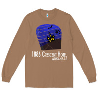 Toasted Coconut 1886 Crescent Hotel Eureka Springs Arkansas USA Halloween Haunted Bat  Long Sleeve Tee - lanVoArt