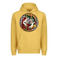 Antique Gold Cowgirl Boots Premium Hoodie - FaDigitalArtStudio