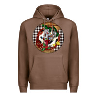Chestnut Cowgirl Boots Premium Hoodie - FaDigitalArtStudio