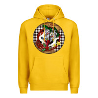 Lemon Cowgirl Boots Premium Hoodie - FaDigitalArtStudio