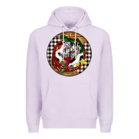 Lilac Cowgirl Boots Premium Hoodie - FaDigitalArtStudio