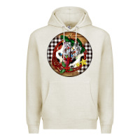 Oatmeal Heather Cowgirl Boots Premium Hoodie - FaDigitalArtStudio