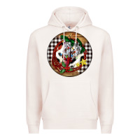 Pale Pink Cowgirl Boots Premium Hoodie - FaDigitalArtStudio