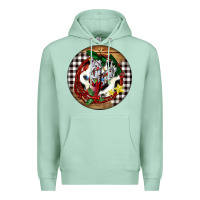 Seafoam Cowgirl Boots Premium Hoodie - FaDigitalArtStudio