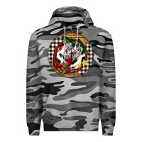 Slate Camo Cowgirl Boots Premium Hoodie - FaDigitalArtStudio