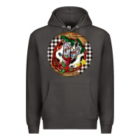Smoke Cowgirl Boots Premium Hoodie - FaDigitalArtStudio