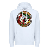 White Cowgirl Boots Premium Hoodie - FaDigitalArtStudio