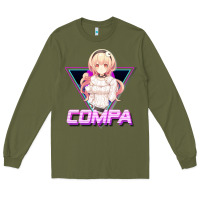 Army Green hyperdimension neptunia (compa aesthetic) Long Sleeve Tee - lanVoArt