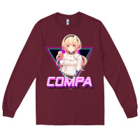 Burgundy hyperdimension neptunia (compa aesthetic) Long Sleeve Tee - lanVoArt
