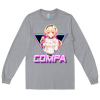 Heather Grey hyperdimension neptunia (compa aesthetic) Long Sleeve Tee - lanVoArt