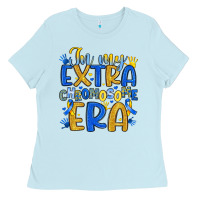 Baby Blue in my extra chromosome era Ladies Tee - Artiststas