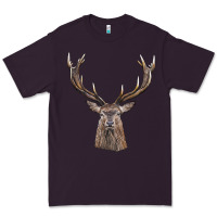 Plum elk deer head Premium Tee - LillyAllenDesigns
