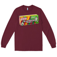 Burgundy old school fruit stripe gum Long Sleeve Tee - lanVoArt