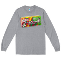 Heather Grey old school fruit stripe gum Long Sleeve Tee - lanVoArt