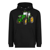 Black western farm tractor Heavyweight Hoodie - Artiststas