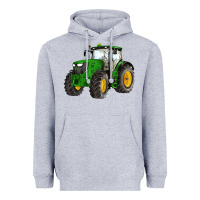 Heather Grey western farm tractor Heavyweight Hoodie - Artiststas
