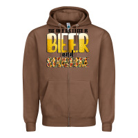 Chestnut The Only c B s I NeedIs Beer And Sunshine Zipper Hoodie - CowhideDigitalArt