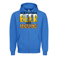True Royal The Only c B s I NeedIs Beer And Sunshine Zipper Hoodie - CowhideDigitalArt