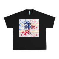 Black 4th of july flag cross Urban Heavy Tee - TumblerDesignByShophia