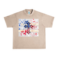 French Oak 4th of july flag cross Urban Heavy Tee - TumblerDesignByShophia
