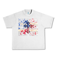 Lunar Rock 4th of july flag cross Urban Heavy Tee - TumblerDesignByShophia