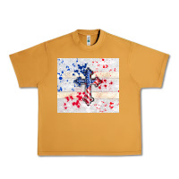 Peanut Butter 4th of july flag cross Urban Heavy Tee - TumblerDesignByShophia