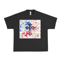 Pigment Black 4th of july flag cross Urban Heavy Tee - TumblerDesignByShophia