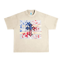 Sandshell 4th of july flag cross Urban Heavy Tee - TumblerDesignByShophia