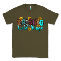 Army Green raising wild things Classic Tee - RanaPortraitStore