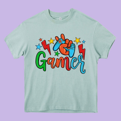 Gamer Heavy Core Tee Designed By Jahusdesignshop