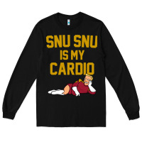 Black Futurama Snu Snu Is My Cardio GIFT Long Sleeve Tee - lanVoArt